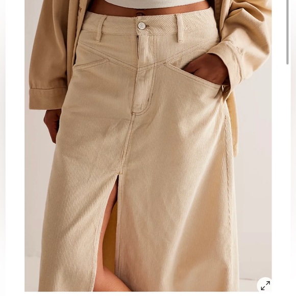 Free People Come as you are cord maxi skirt - Picture 4 of 6